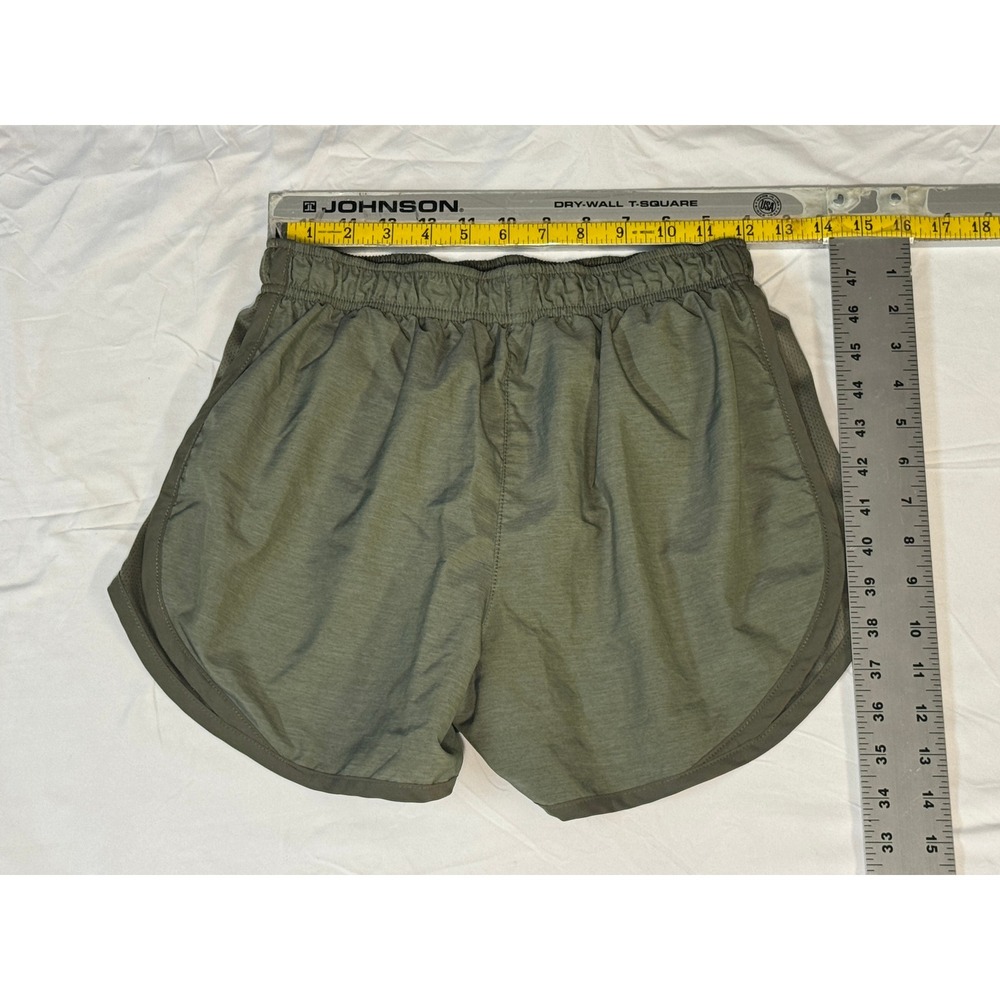 Nike Womens Dri-FIT Tempo Running Shorts Olive Green Heather CU8890-222 Small - Picture 3 of 6